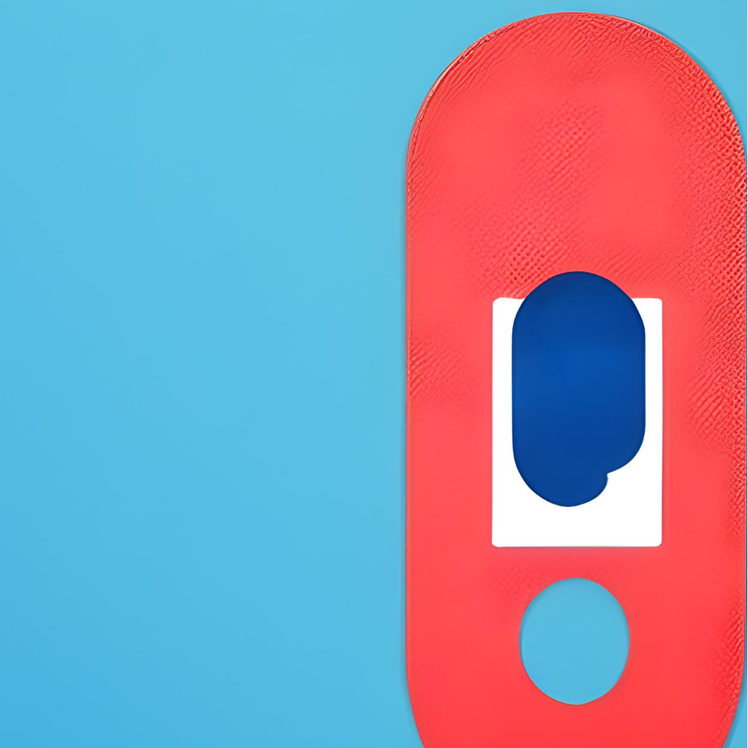 A vibrant colored fingerprint symbolizing unique personal identity with a network of privacy-related icons around it.